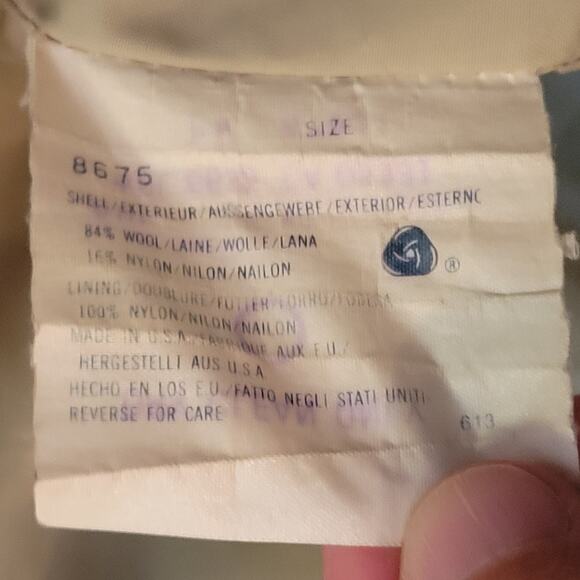 Woolrich Vintage USA Wool Blanket Fully Lined Long Toggle Jacket Coat Size Large - Picture 11 of 12